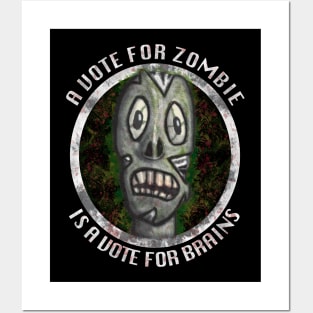 Vote for Zombie! Posters and Art